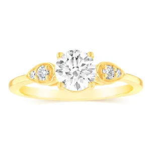Luminesce Lab Grown 14ct Yellow Gold 1 Carat Diamond Solitaire Fancy Ring Shiels