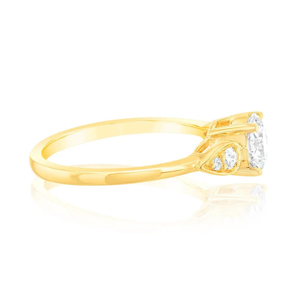Luminesce Lab Grown 14ct Yellow Gold 1 Carat Diamond Solitaire Fancy Ring Shiels