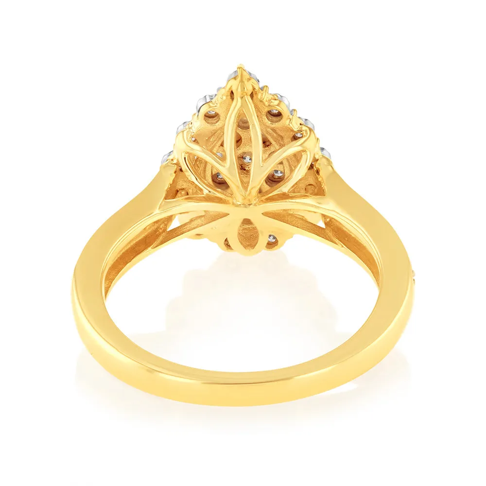 Luminesce Lab Grown 1/5 Carat Diamond Ring in 9ct Yellow Gold Shiels