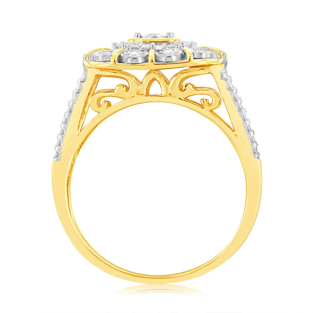 Luminesce Lab Grown 1/6 Carat Diamond Ring in 9ct Yellow Gold Shiels