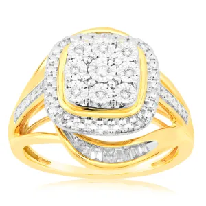 Luminesce Lab Grown 1/6 Carat Diamond Ring in 9ct Yellow Gold Shiels