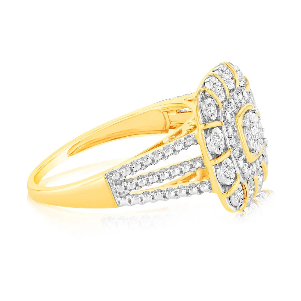 Luminesce Lab Grown 1/6 Carat Diamond Ring in 9ct Yellow Gold Shiels