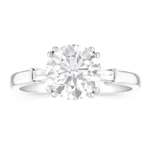 Luminesce Lab Grown 18ct White Gold 2 Carat Certified Diamond Solitaire Engagement Ring Shiels
