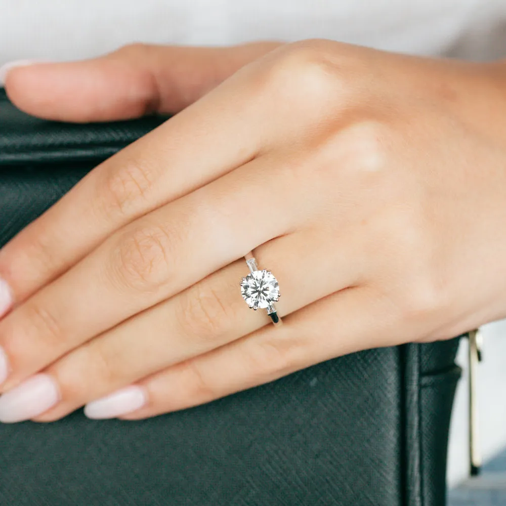 Luminesce Lab Grown 18ct White Gold 2 Carat Certified Diamond Solitaire Engagement Ring Shiels