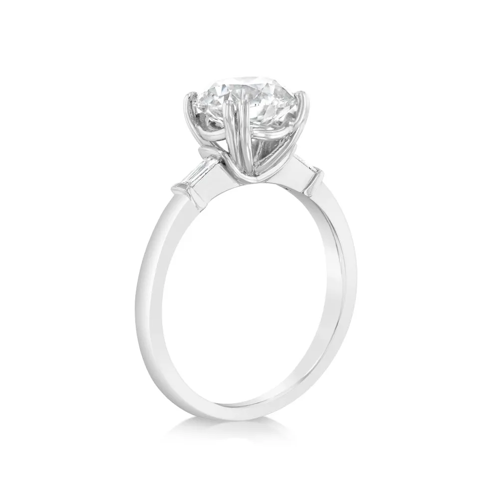 Luminesce Lab Grown 18ct White Gold 2 Carat Certified Diamond Solitaire Engagement Ring Shiels