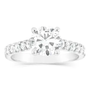 Luminesce Lab Grown 18ct White Gold 2 Carat TW 1.5 Carat Certified Diamond Engagement Ring Shiels