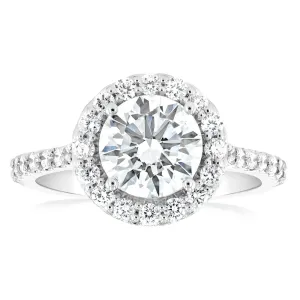 Luminesce Lab Grown 18ct White Gold 2 Carat TW 1.5 Carat Certified Diamond Engagement Ring Shiels