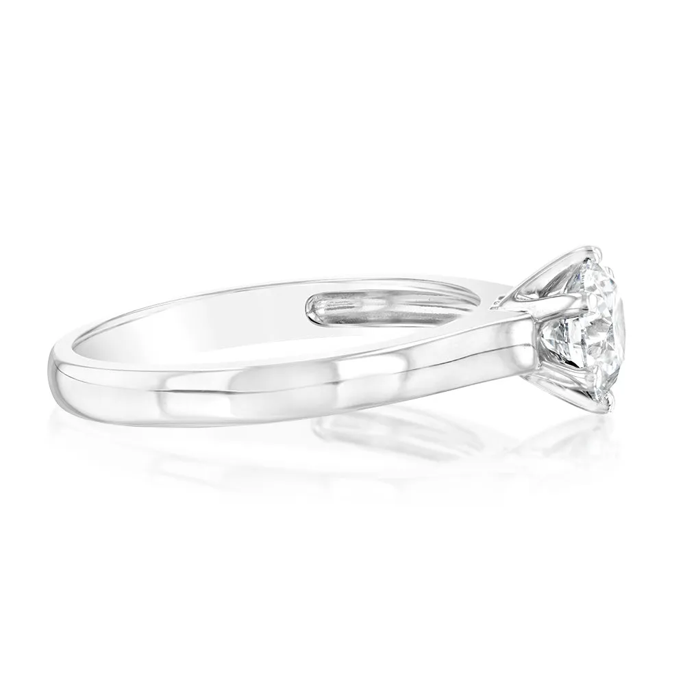 Luminesce Lab Grown 18ct Yellow Gold 1 Carat Certified Diamond Solitaire Ring Shiels