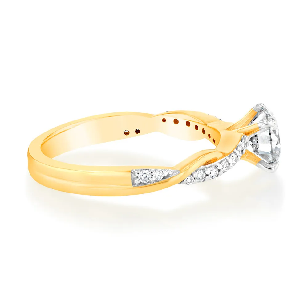 Luminesce Lab Grown 18ct Yellow Gold 1.10 Carats Diamond Engagement Ring Shiels
