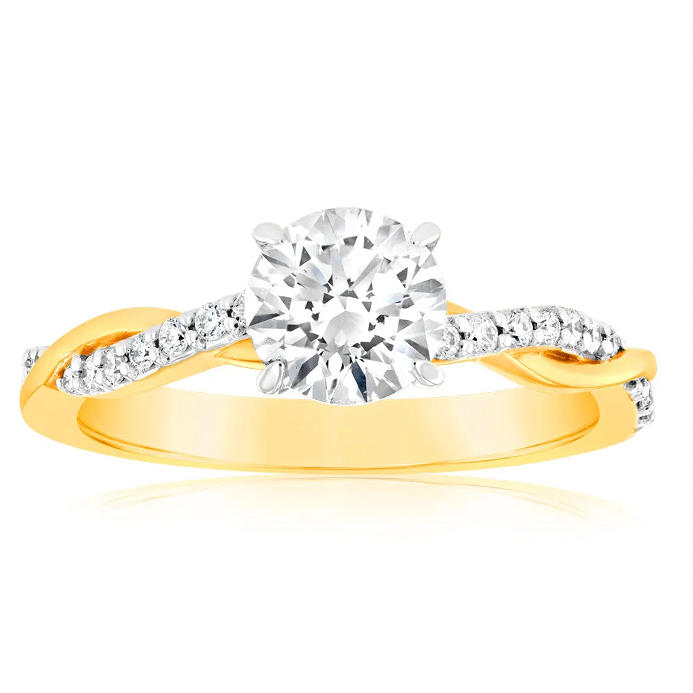 Luminesce Lab Grown 18ct Yellow Gold 1.10 Carats Diamond Engagement Ring Shiels