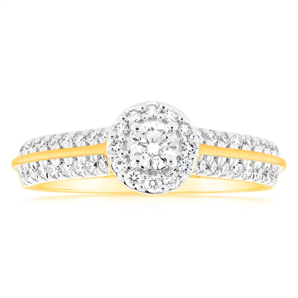 Luminesce Lab Grown 18ct Yellow Gold 1/2 Carat Diamond Engagement Ring Shiels