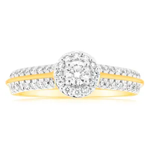 Luminesce Lab Grown 18ct Yellow Gold 1/2 Carat Diamond Engagement Ring Shiels