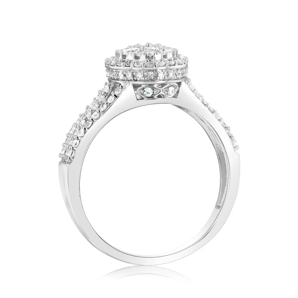 Luminesce Lab Grown 1Carat Diamond Ring in 9ct White Gold Shiels
