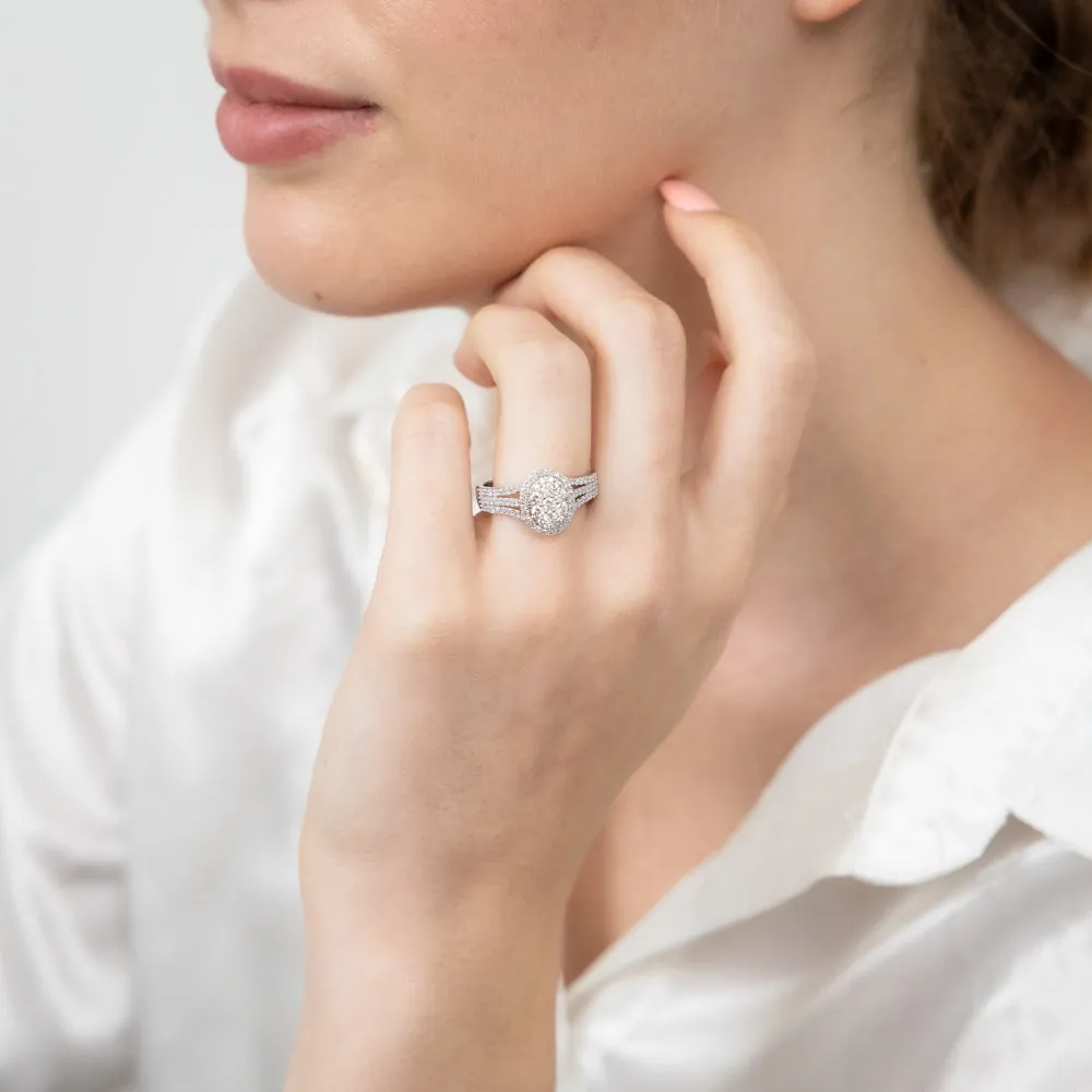Luminesce Lab Grown 1Carat Diamond Ring in 9ct White Gold Shiels