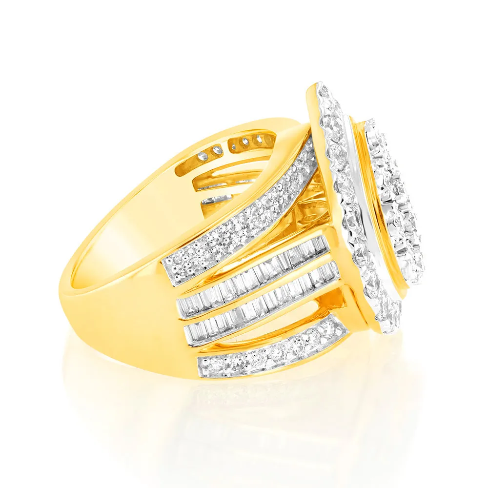 Luminesce Lab Grown 2 Carat Diamond Ring in 9ct Yellow Gold Shiels