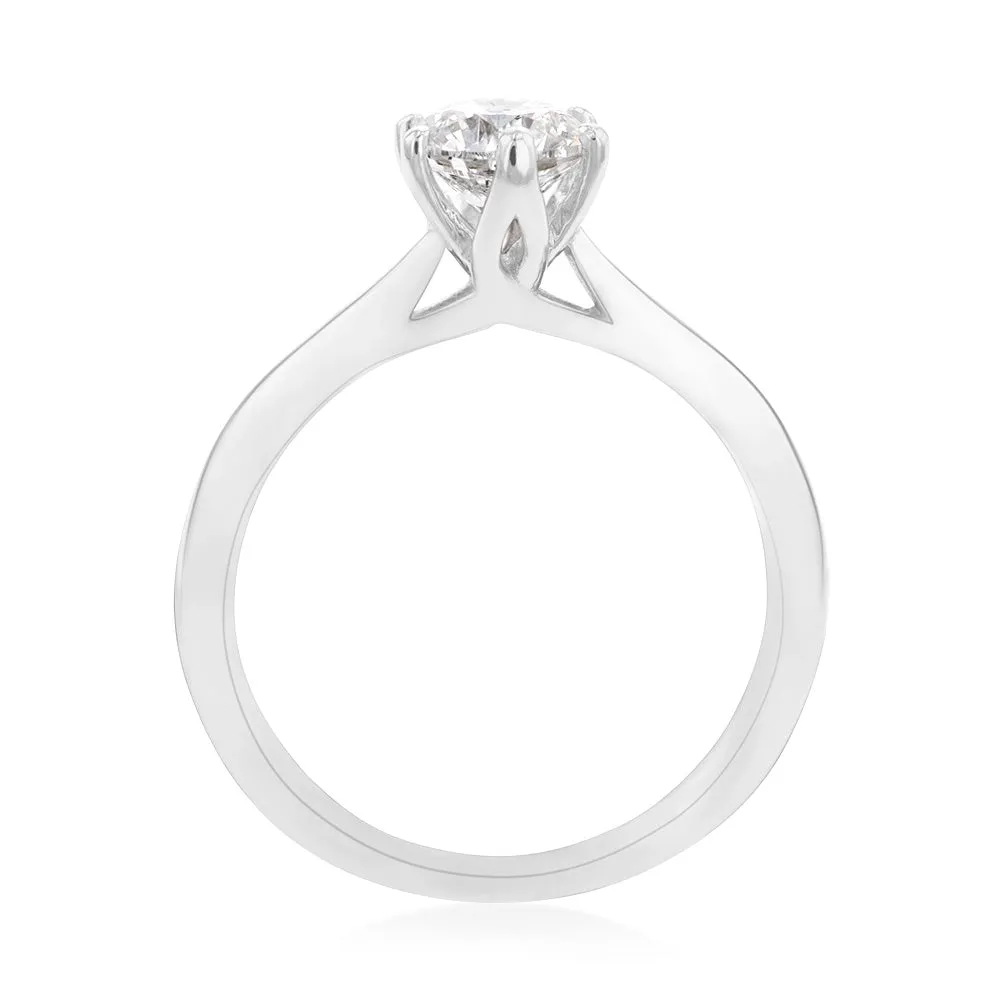 Luminesce Lab Grown 3/4 Carat Diamond Solitaire Ring set in 14ct White Gold Shiels