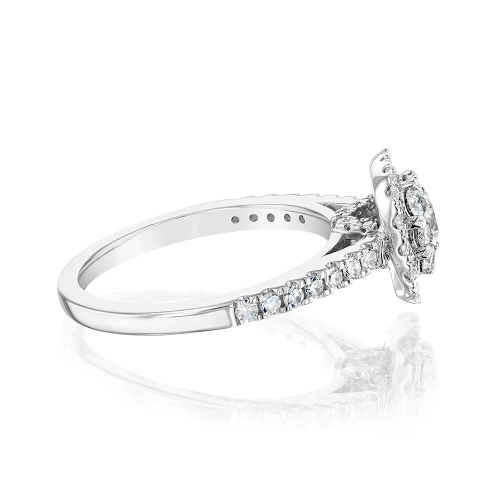 Luminesce Lab Grown 3/4Carat Diamond Ring in 9ct White Gold Shiels