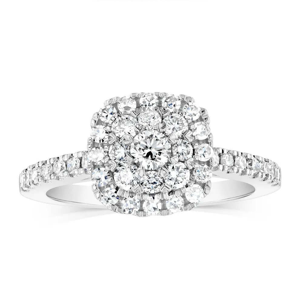 Luminesce Lab Grown 3/4Carat Diamond Ring in 9ct White Gold Shiels