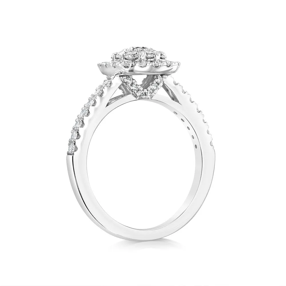 Luminesce Lab Grown 3/4Carat Diamond Ring in 9ct White Gold Shiels