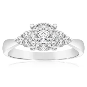 Luminesce Lab Grown 40pt Diamond Dress Ring in 9ct White Gold Shiels