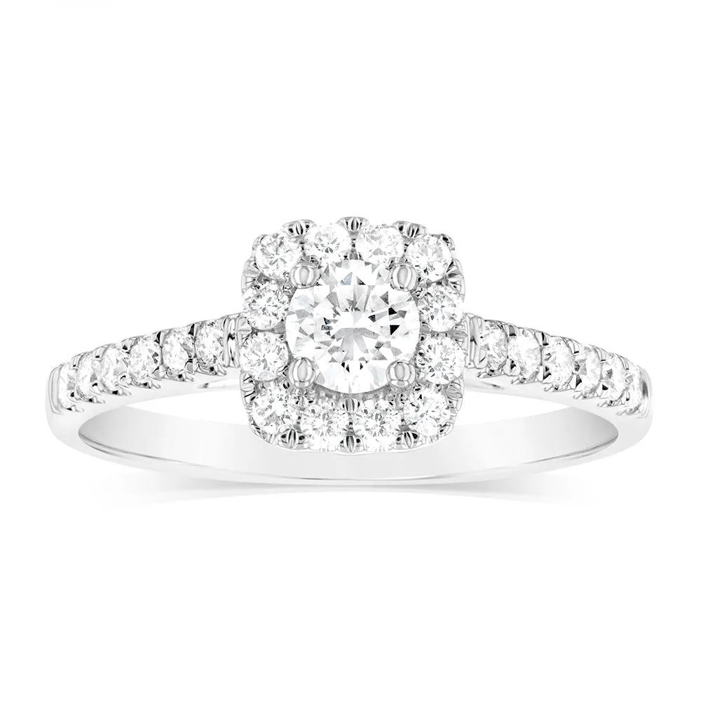 Luminesce Lab Grown 9ct White Gold 0.60 Carat Diamond Ring Shiels