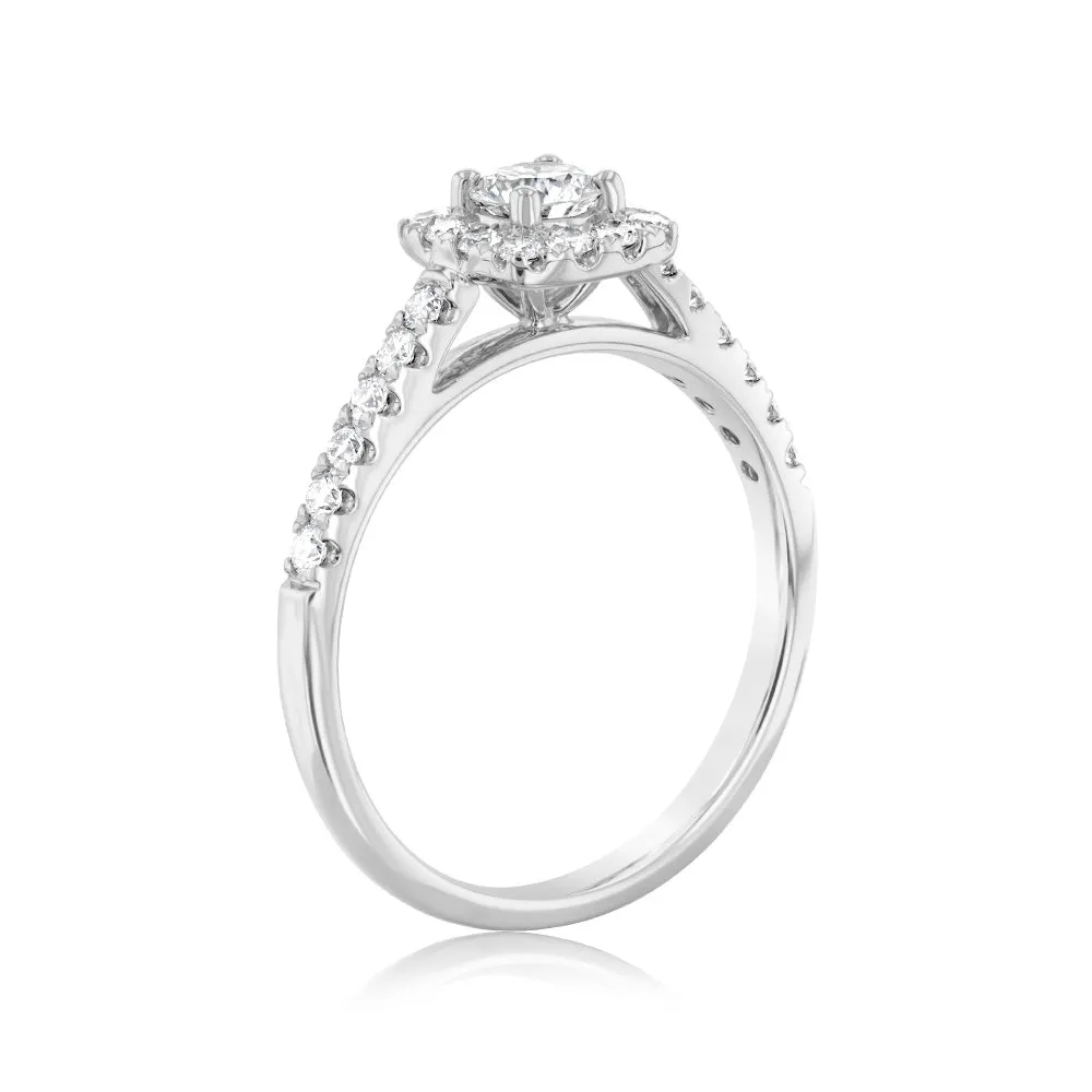 Luminesce Lab Grown 9ct White Gold 0.60 Carat Diamond Ring Shiels