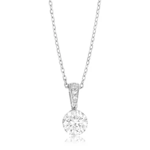 Luminesce Lab Grown 9ct White Gold 0.90 Carat Diamond Pendant Shiels