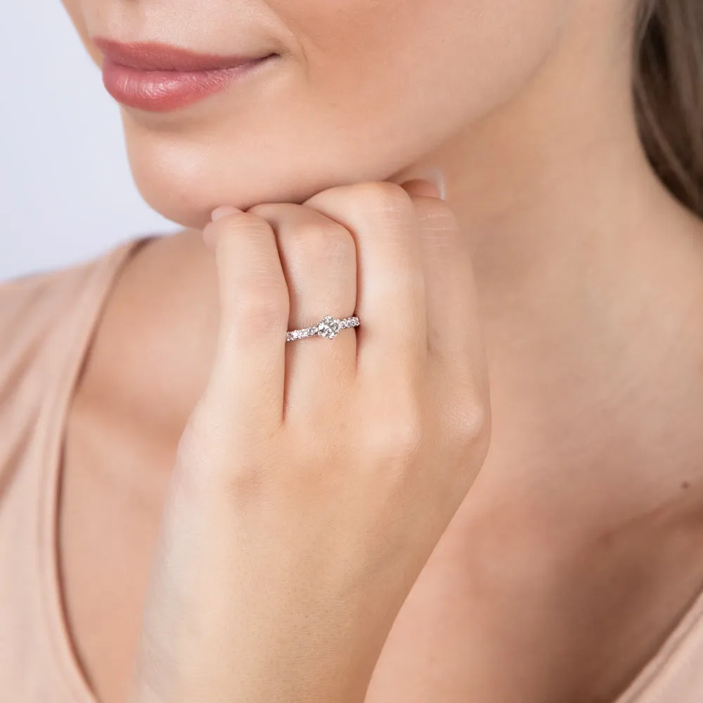 Luminesce Lab Grown 9ct White Gold 1/2 Carat Diamond Ring Shiels