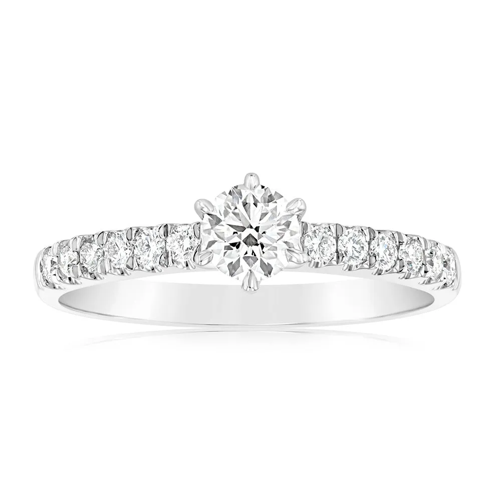 Luminesce Lab Grown 9ct White Gold 1/2 Carat Diamond Ring Shiels