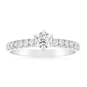 Luminesce Lab Grown 9ct White Gold 1/2 Carat Diamond Ring Shiels
