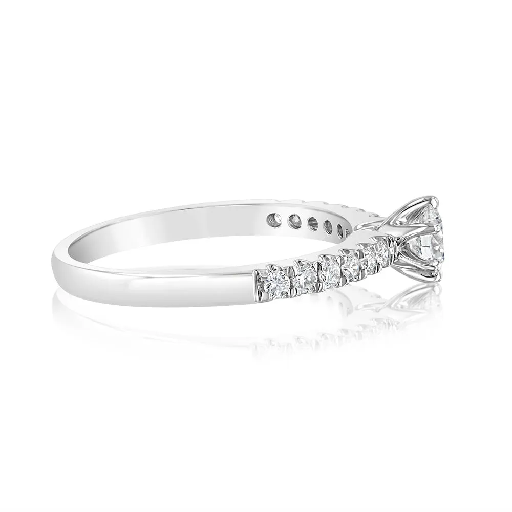 Luminesce Lab Grown 9ct White Gold 1/2 Carat Diamond Ring Shiels