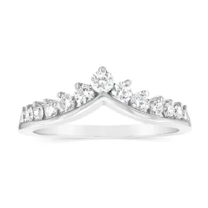Luminesce Lab Grown 9ct White Gold 1/2 Carat Diamond Ring with 13 Brilliant Cut Diamonds Shiels