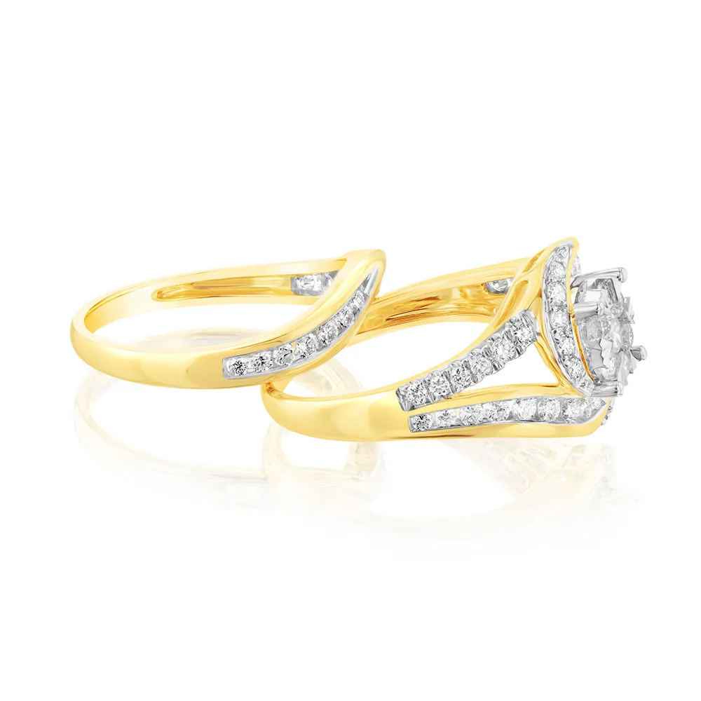Luminesce Lab Grown 9ct Yellow Gold 1 Carat Bridal Diamond Ring Shiels
