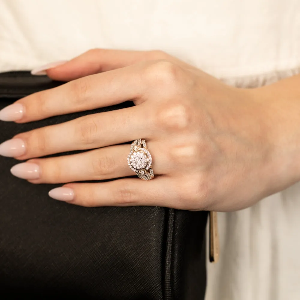 Luminesce Lab Grown 9ct Yellow Gold 1 Carat Diamond Ring with 87 Brilliant Cut Diamonds Shiels