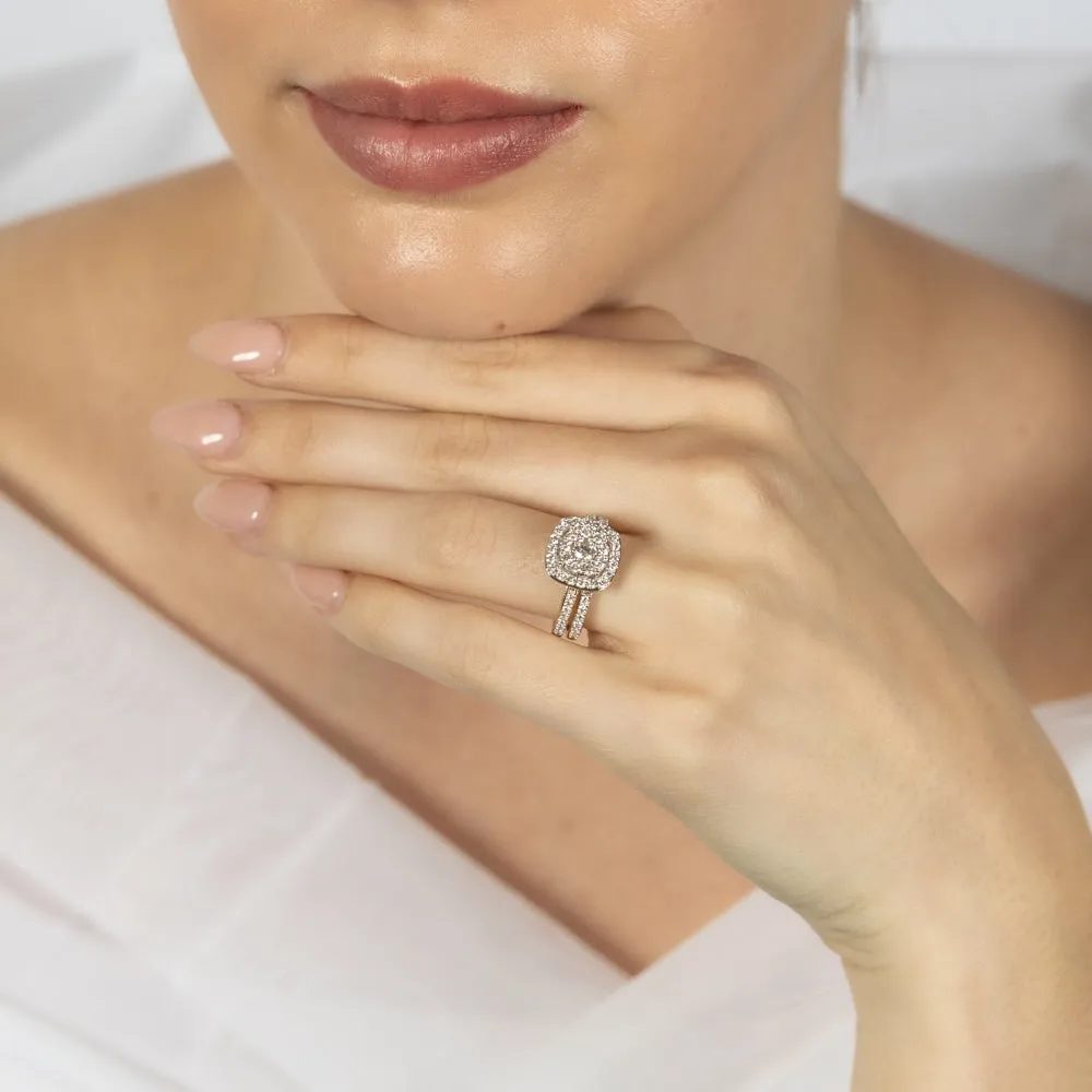 Luminesce Lab Grown 9ct Yellow Gold 1.2 Carat Diamond Cushion Shaped Solitaire Fancy Ring Shiels