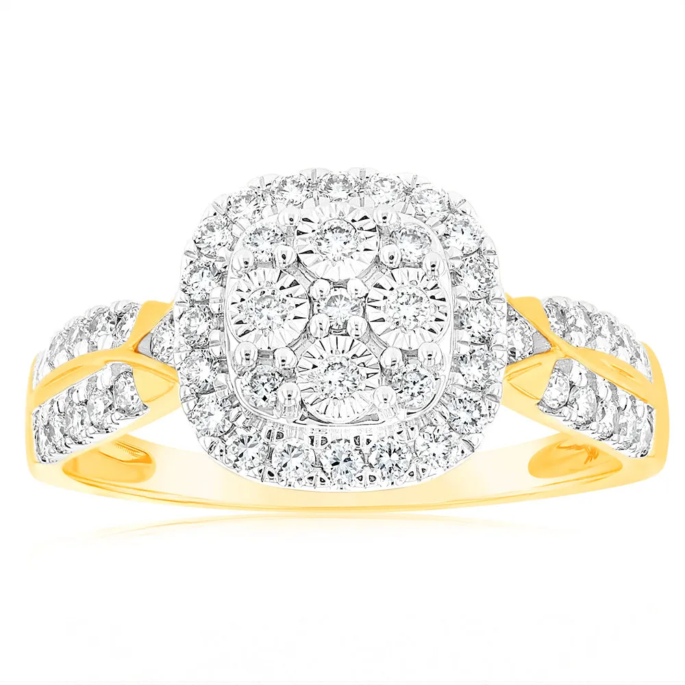 Luminesce Lab Grown 9ct Yellow Gold 1/2 Carat Diamond Ring Shiels