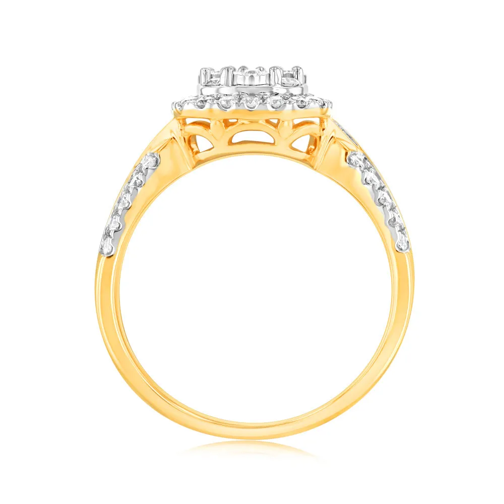 Luminesce Lab Grown 9ct Yellow Gold 1/2 Carat Diamond Ring Shiels