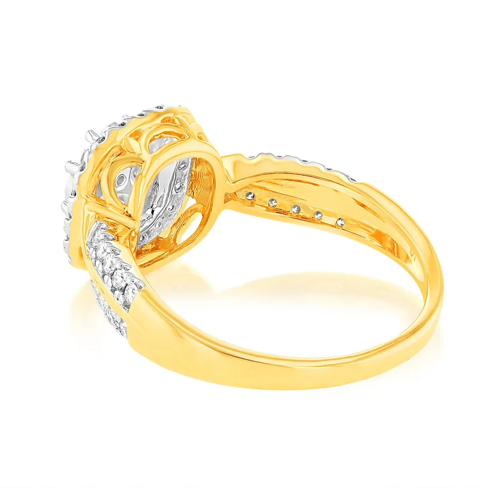 Luminesce Lab Grown 9ct Yellow Gold 1/2 Carat Diamond Ring Shiels