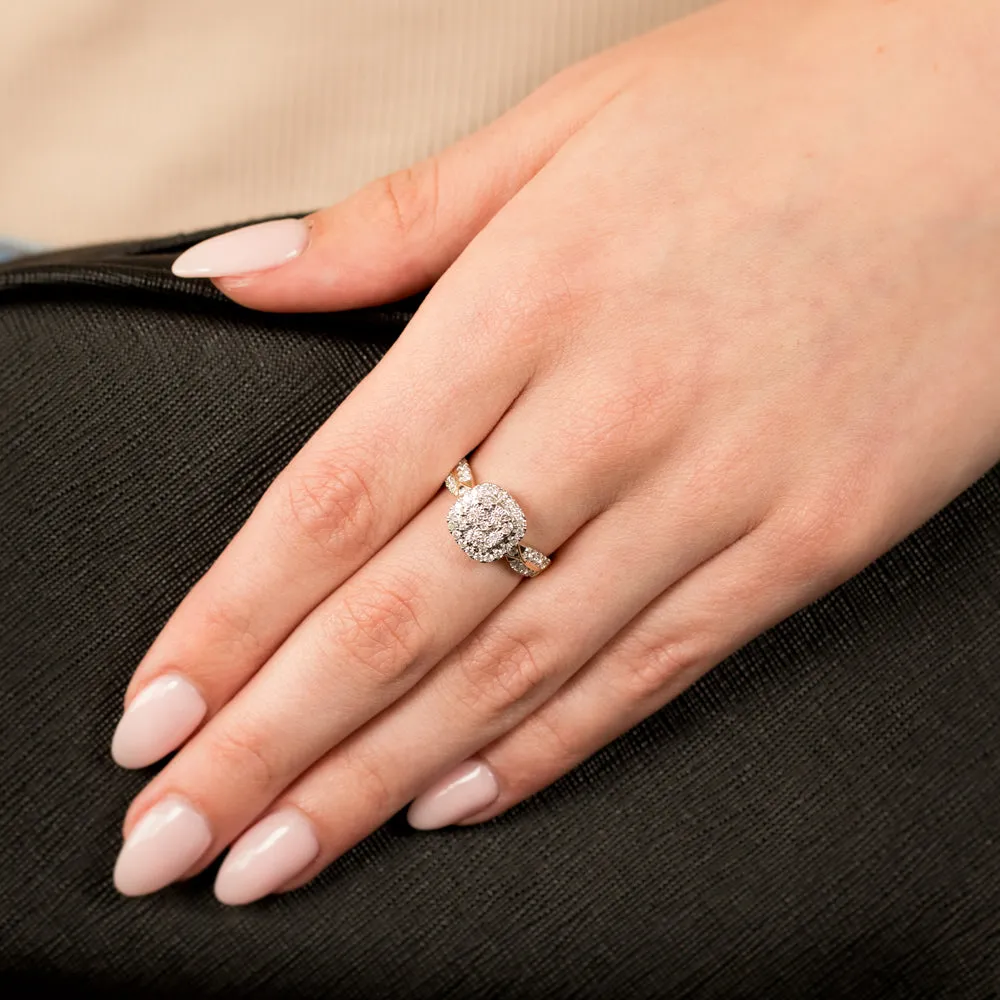 Luminesce Lab Grown 9ct Yellow Gold 1/2 Carat Diamond Ring Shiels