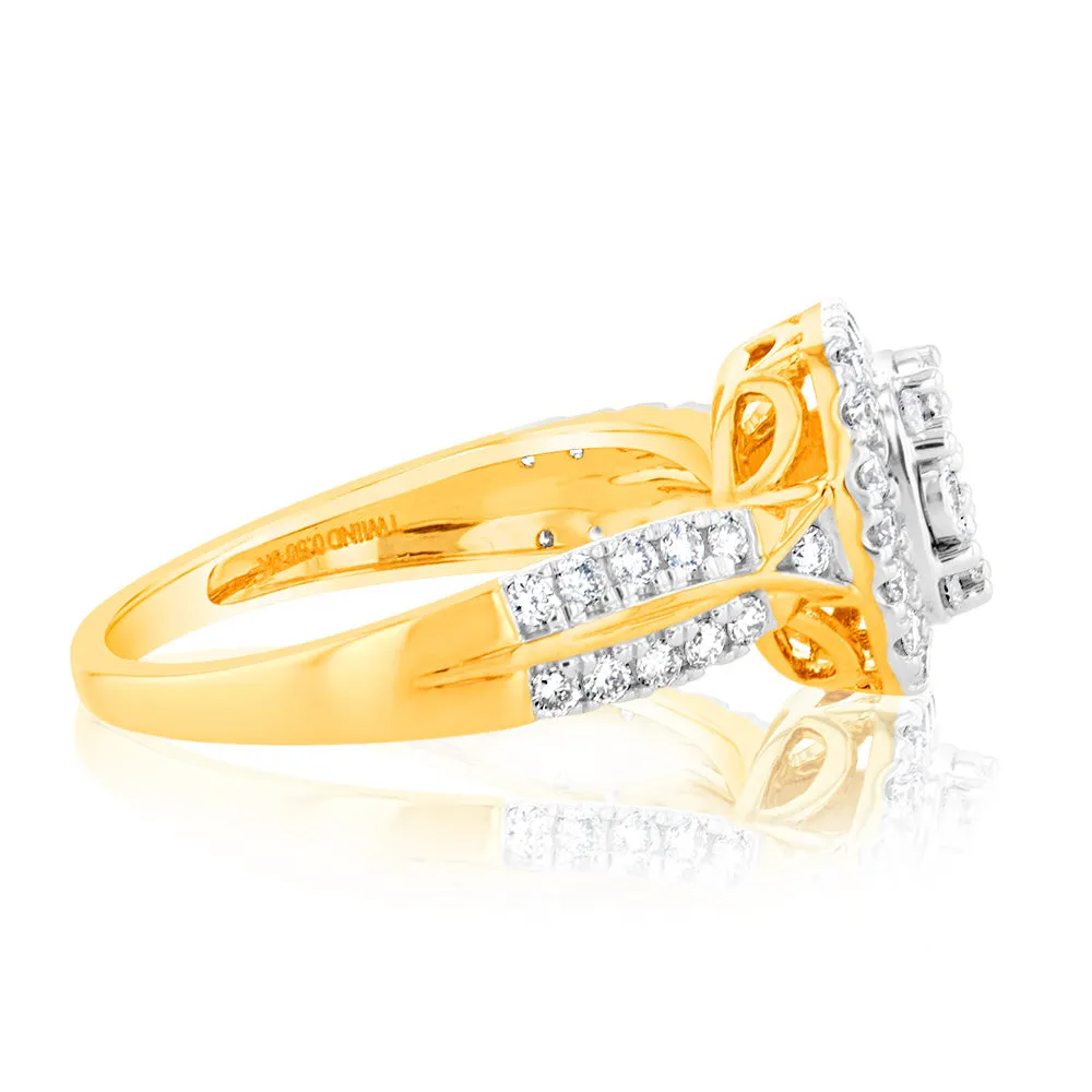 Luminesce Lab Grown 9ct Yellow Gold 1/2 Carat Diamond Ring Shiels