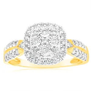 Luminesce Lab Grown 9ct Yellow Gold 1/2 Carat Diamond Ring Shiels