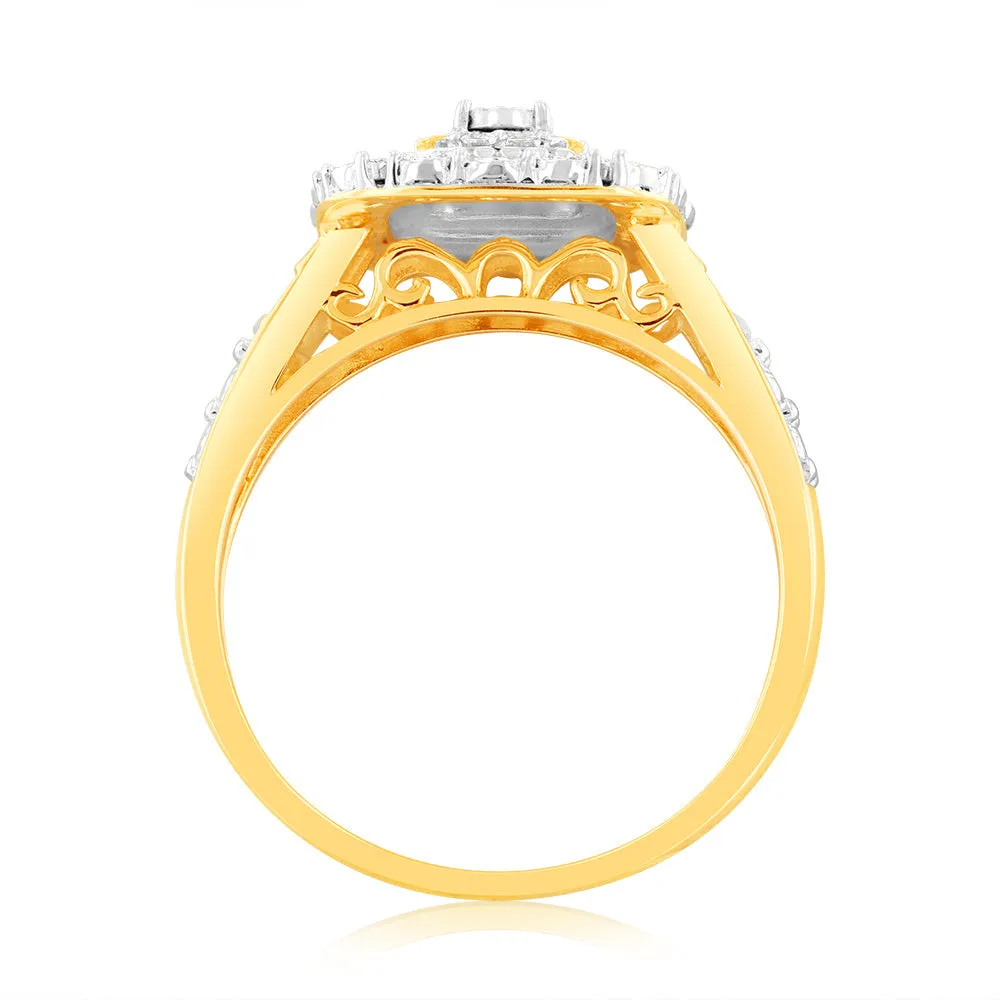 Luminesce Lab Grown 9ct Yellow Gold 1/6 Carat Diamond Ring Shiels