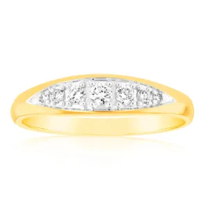 Luminesce Lab Grown 9ct Yellow Gold 1/6 Carat Diamond Ring Shiels