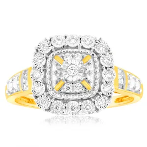 Luminesce Lab Grown 9ct Yellow Gold 1/6 Carat Diamond Ring Shiels