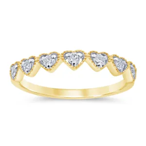Luminesce Lab Grown 9ct Yellow Gold Heart Diamond Ring Shiels