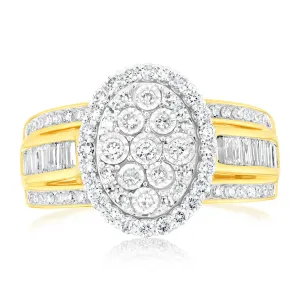Luminesce Lab Grown 9ct Yellow Gold Ring in1 Carat Diamond Shiels