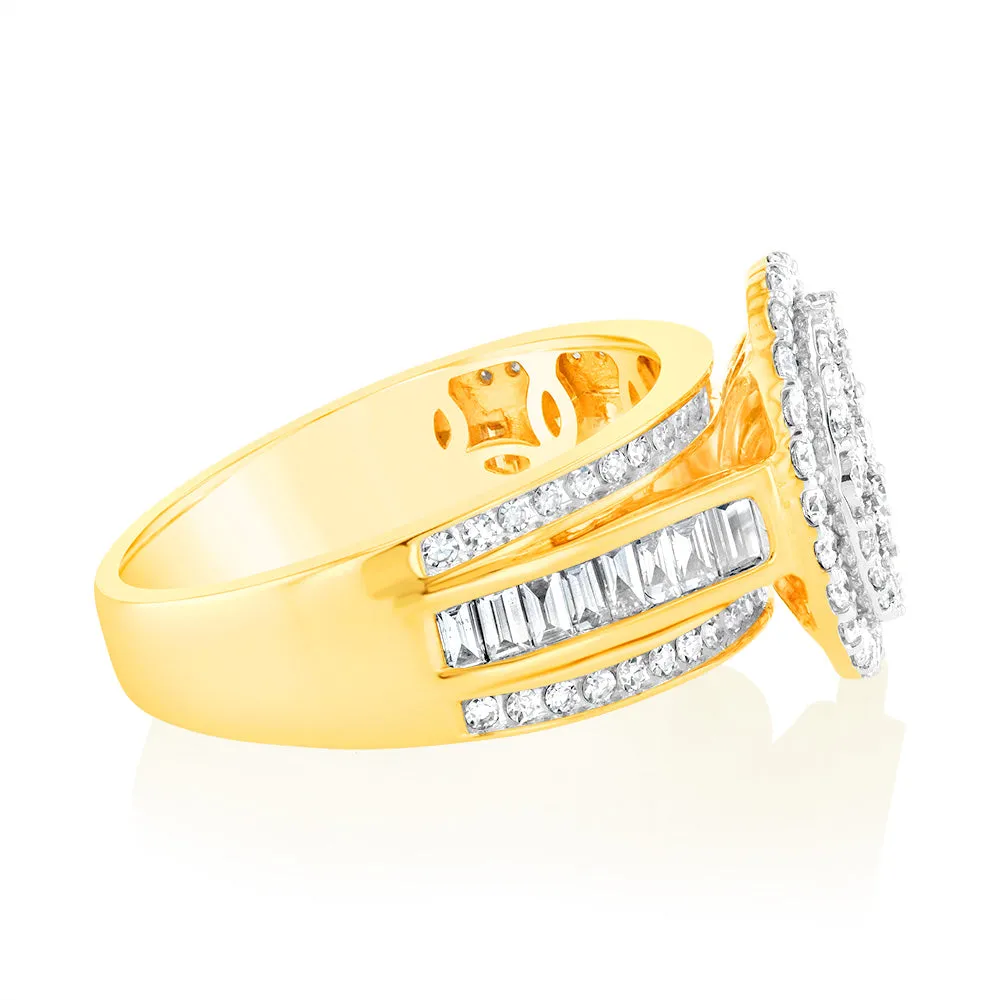 Luminesce Lab Grown 9ct Yellow Gold Ring in1 Carat Diamond Shiels