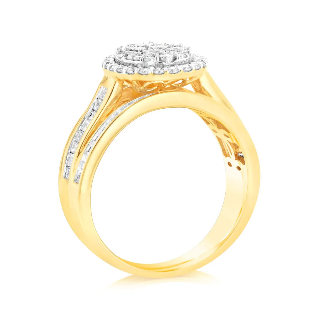 Luminesce Lab Grown 9ct Yellow Gold Ring in1 Carat Diamond Shiels