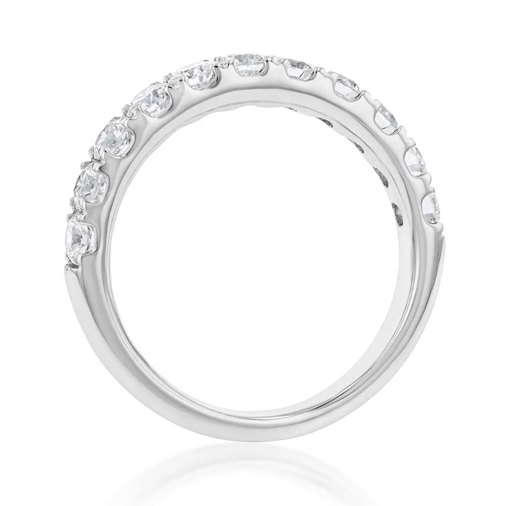 Luminesce Lab Grown Diamond 1 Carat Eternity Ring in 9ct White Gold Shiels