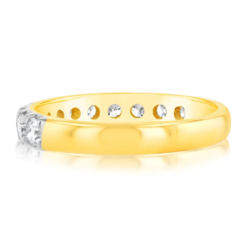 Luminesce Lab Grown Diamond 1 Carat Eternity Ring in 9ct Yellow Gold Shiels